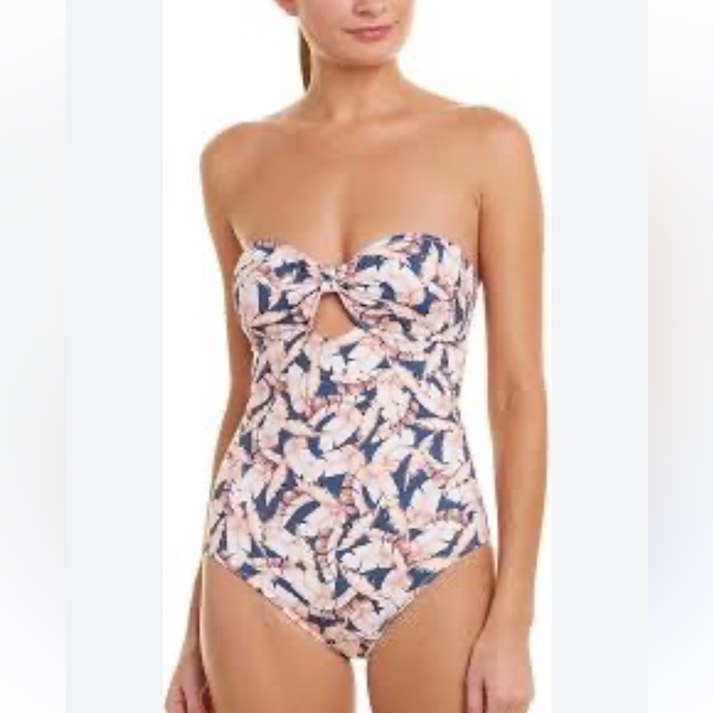 Eberjey Women's Banana Leaf Lulu One Piece Swimsuit Size Small